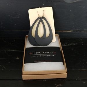 Nickel and Suede earrings